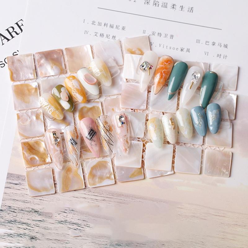 Nail Shell Photo Square Prop Items Nail Nail Jewelry Peer Shell Woven Pad Tool Shell Block
