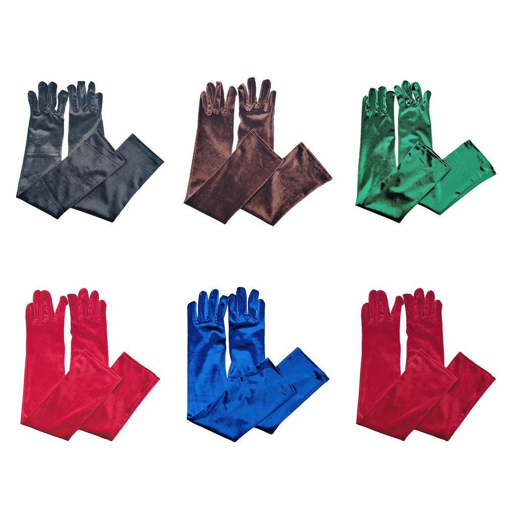 Rękawiczki ślubne Rękawiczki balowe Pleuche Długie rękawiczki dla kobiet operowych Tematyczne akcesoria do kostiumów balowych