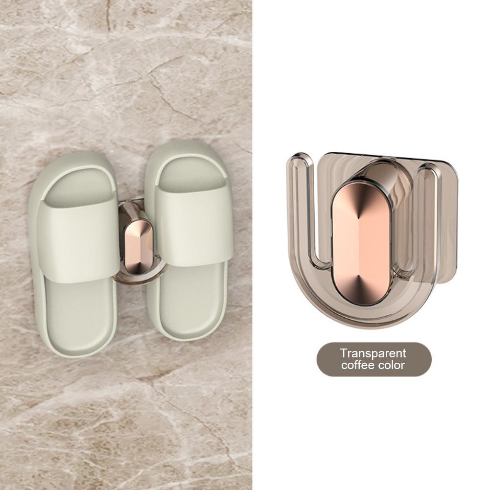 Bathroom Slipper Rack Perforation-Free Shoes Drain Hook Wall-Mounted Toilet Storage Organizer Power Strip Winder Storage Holder