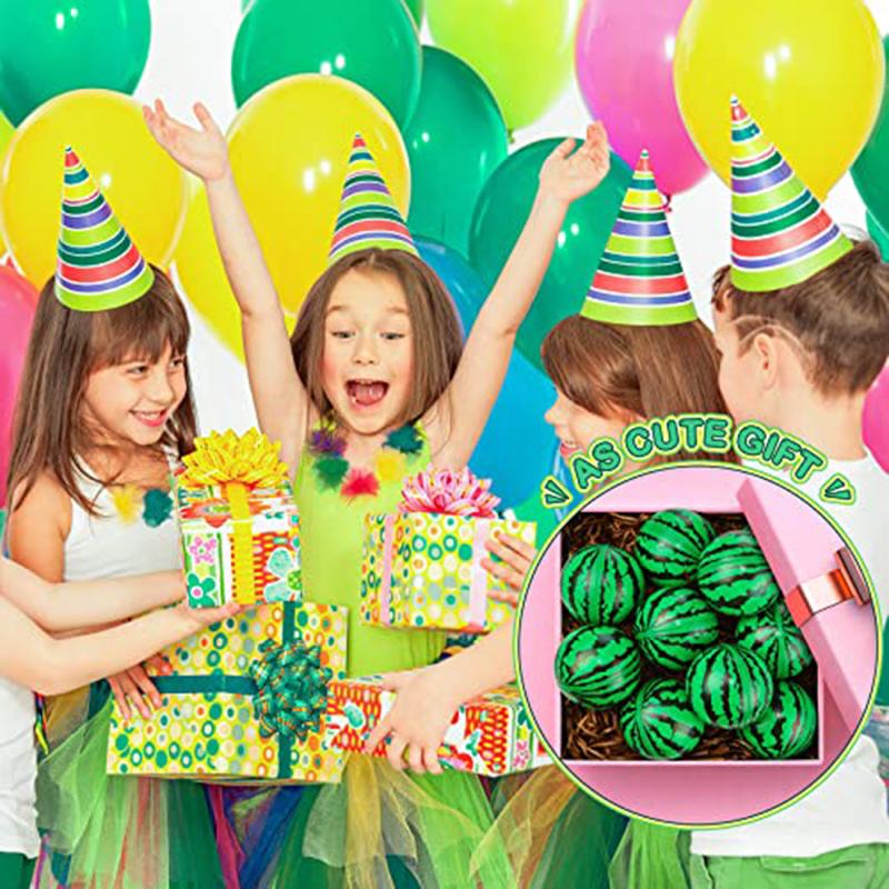 12/24/36PCS Watermelon Stress Balls Sensory Toys Push Stress Relief Soft Foam Ball Squishy Toys for Kids Adults Summer Gifts