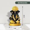 Resin Ganesh Idol For Home/God Idols/Ganpati Murti/Ganesh Ji For Puja/Car Dashboard/Home/Office/Living Room/Decorative Items