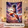 Custom Personalized Tapestry,Dragon Ball Print Custom Name Text Wall Art Hanging for Bedroom