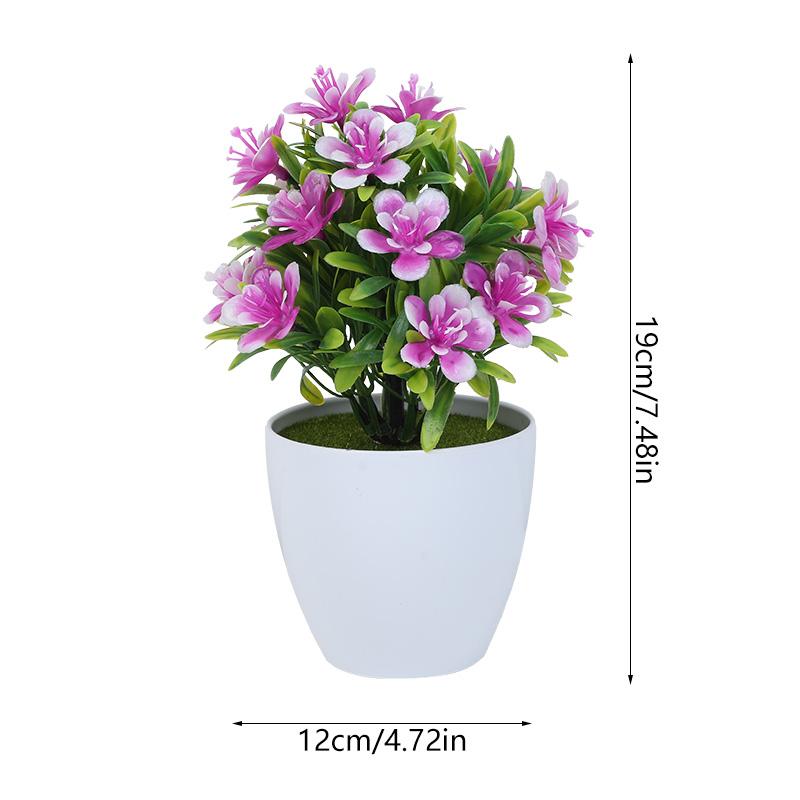 1pc Artificial Potted Plant Small Bonsai Flowers Pot Simulated Tree Ornaments Wedding Home Hotel Office Table Decor Fake Plants