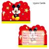 Theme Mouse Cartoon Party Supplies Decoration Red Birthday Party Decor