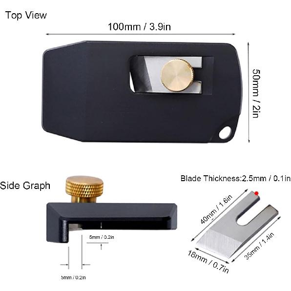 Banding Planer Manual Wood Trimming Woodworking Tools Banding Machine Woodworking Trimmer for PVC ABS Melamine Veneer High Carbon Steel Sealing