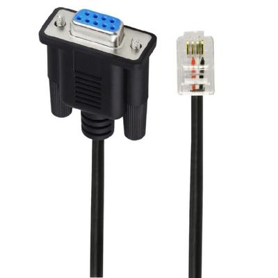 DB9 auf RJ9 Adapterkabel 4P4C Telefon Kristallkopf Pin Serieller Port RS232 Verbindungskabel Signalkabel