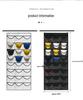 24-Grid Hanging Door Storage Organizer - No-Drill for Underwear, Bras, Socks, and Hats