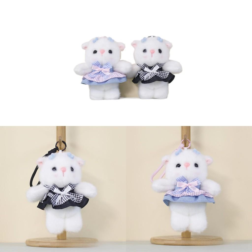 Plush Cat Keychain Cute Cat Plush Toy For Bag Decor And Collectors