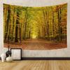 Forest Pathway in the Misty Mountain Tapestry Wall Hanging Art Nature Landscape Tapestries Home Decor for Living Room Bedroom