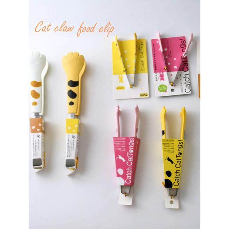[Daily Order Cat's Paw Clip] Super Cute Shape Bread Baking and Cooking Clip Mixed Vegetable Salad Barbecue Stainless Steel Clip