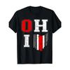 Ohio State Buckeye Map T-Shirt - Vintage Ohio State Buckeye Logo, Casual Short