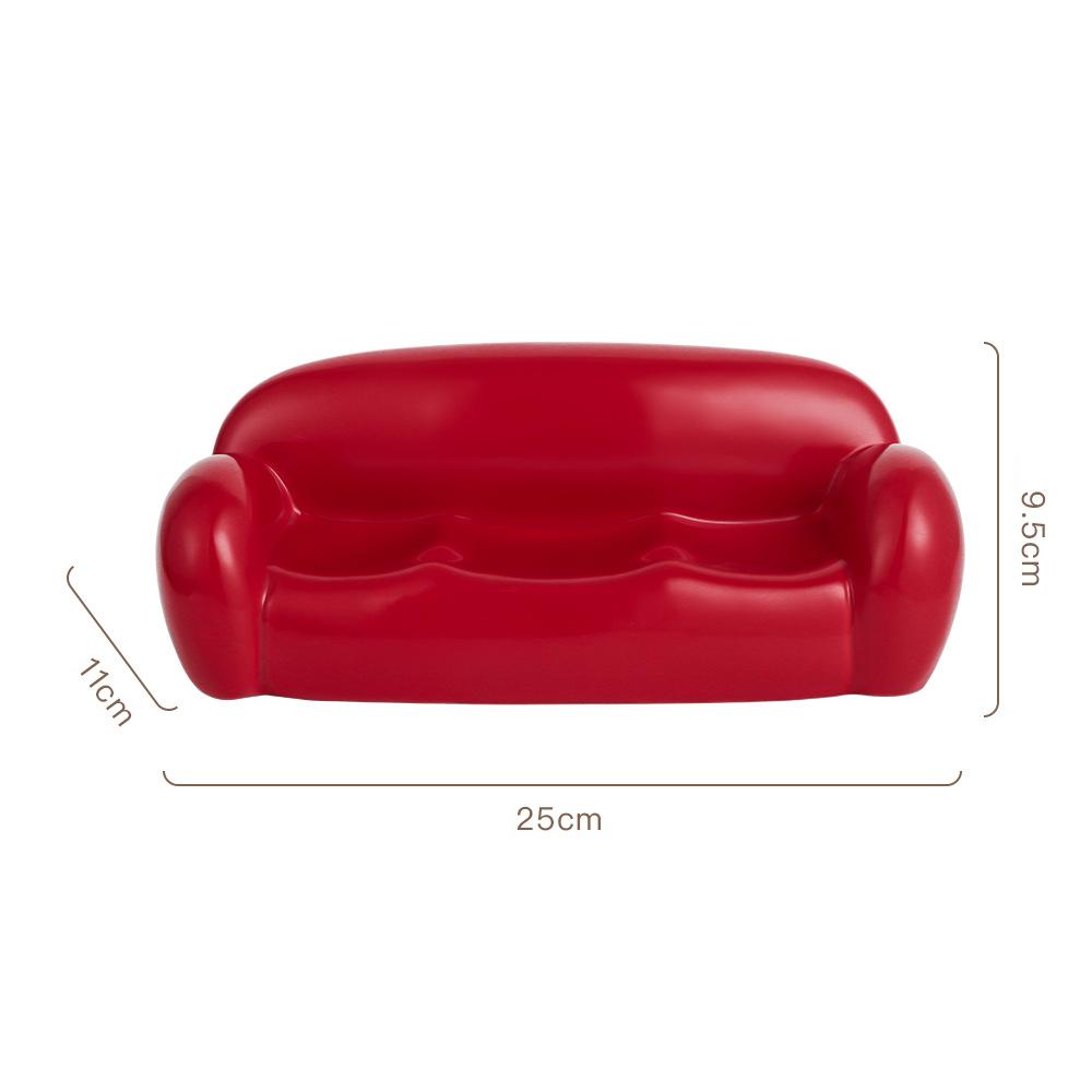 Small Sofa Ceramic Ornaments Home Living Room Decorations Good Items Desktop Jewelry Storage Mini Sofa Ornaments Micro Landscape