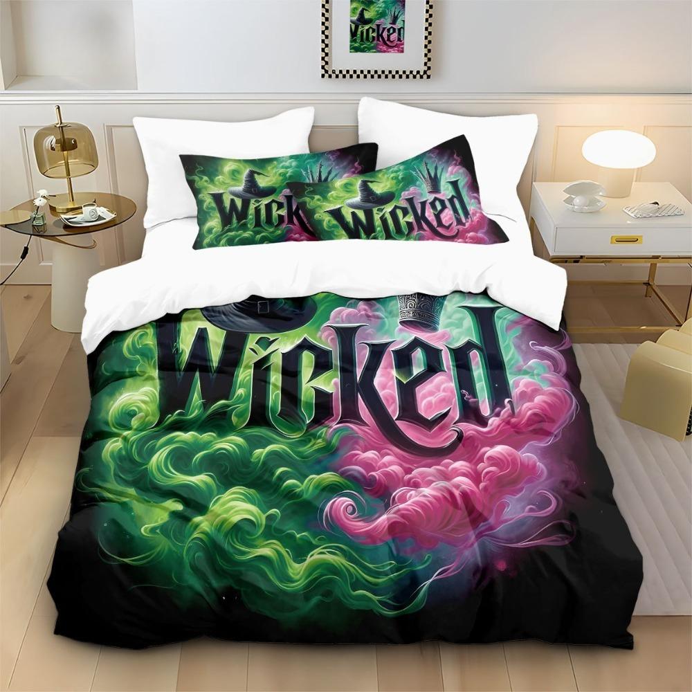 Magical Witch Duvet Cover pillowcase Bedding Bedroom Decoration Children Gift adult Single Double bed Large SizeZip Duvet Cover