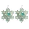 Snowflake-Shaped Sea Glass Friendship Decor Handmade Sea Glass Art Christmas Ornament Coastal Friendship Keepsake