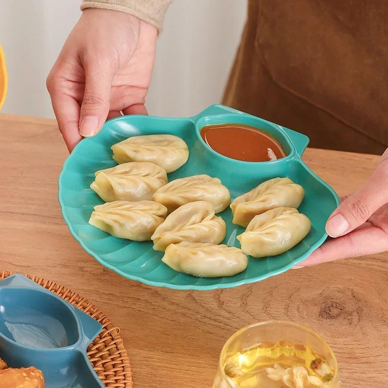 Kitchen Breakfast Snack Dip Tray Dried Fruit Tray for Household Snacks Steamed Dumpling and French Fries Sauce Plate