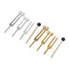 Chakra Tuner 3 Pcs Tuning Fork Set 128 256 512Hz Aluminium Alloy Body Tuning Forks with Hammer for Sound Healing Tuning Fork