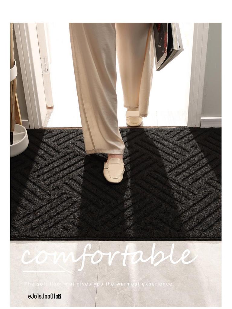 Wear-Resistant Retro Wabi-Sabi Living Room Carpet: Dirt-Resistant, Easy-Clean Entrance & Hallway Mat
