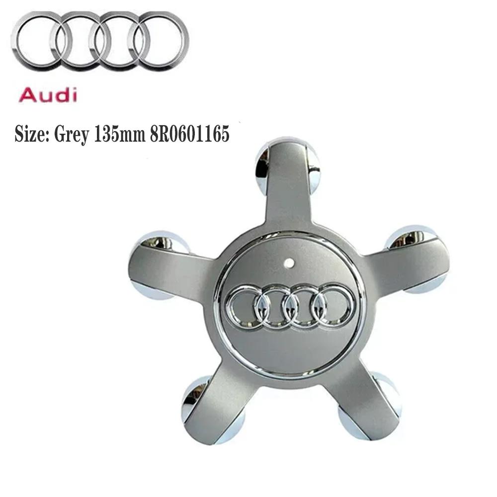 4PCS 135MM Car Wheel Center Cap Hub Covers Badge For Audi A3 A4 A5 A6 A7 A8 S4 S6 Q5 Q7 TT B5 B6 8R0601165 4F0601165N Accessory