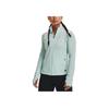 Under Armour Solid Color Zip Training Sports Stand Collar Jacket Women Jackets Green 1359081-936