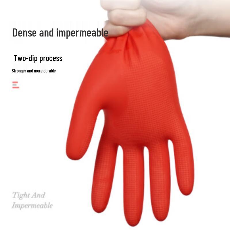 Xingyu Red Latex Gloves