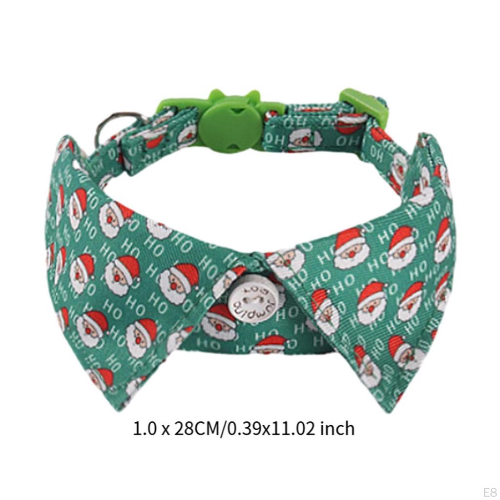 Adjustable Bowtie Collars for Cats in Holiday Themes