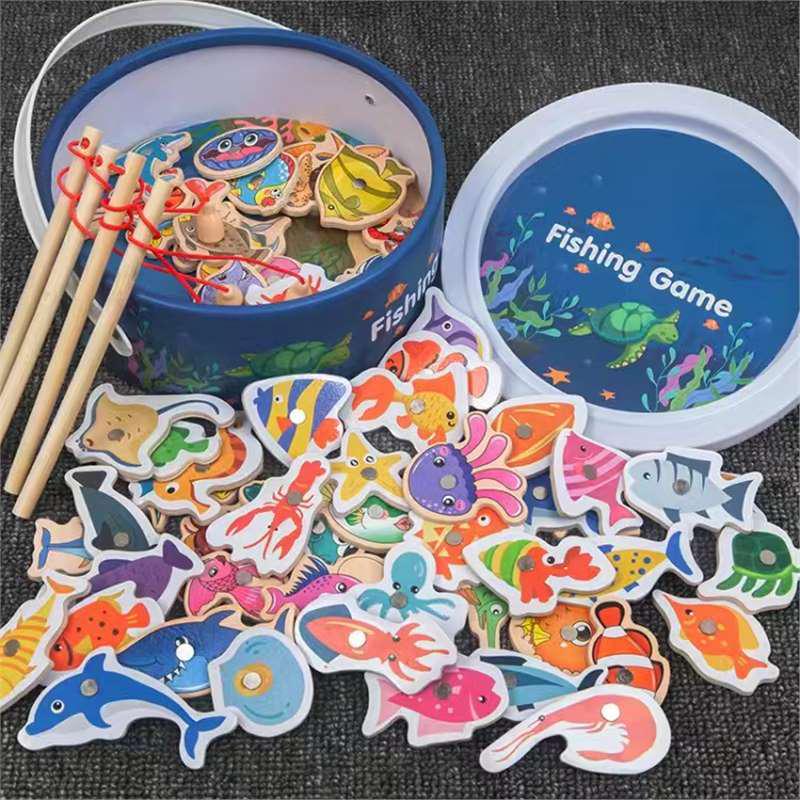 Toddler Educational Magnet Fishing Game for Ages 1-3 Years - Concentration and Thinking Training Toy