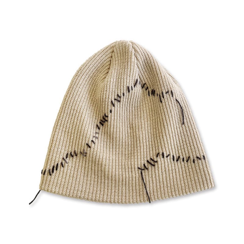 

Шапка-бини NOUGHT с деталями ручной вышивки / Бежевый free