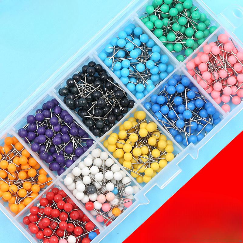 Boxed Pearl Positioning Pin Fishing Pin Map Pin Color Pin Spindle Fixed Pin Fishing Gadgets