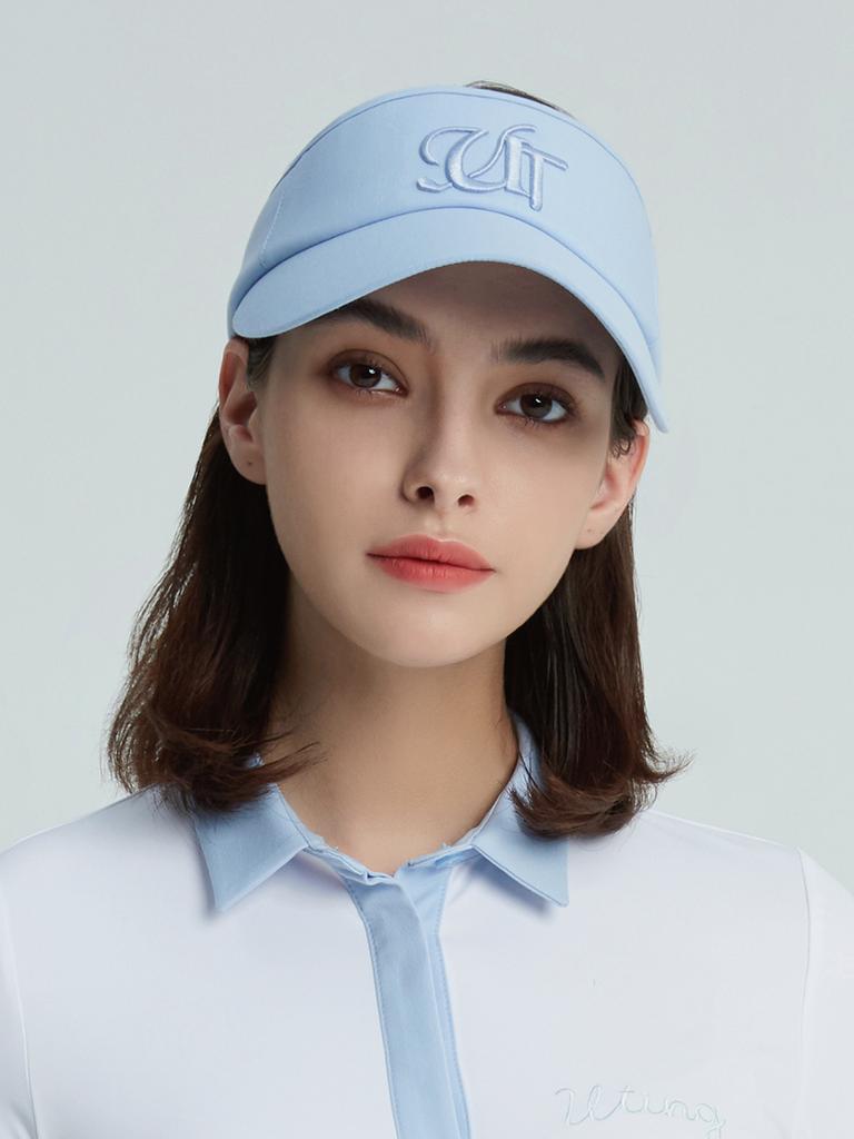 Yutinggolpeu Yuting Embroidered Sun Visor Sky Blue
