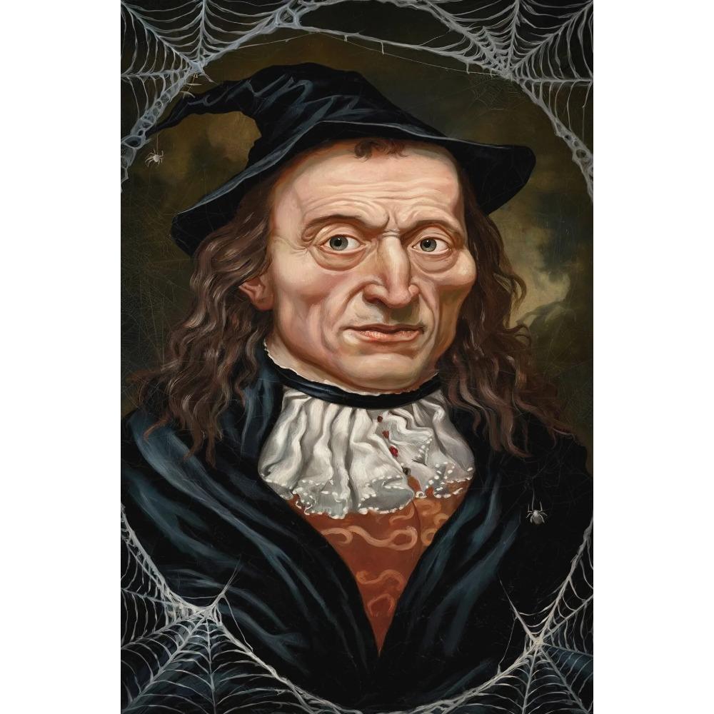 Dark Vintage Witch Halloween Posters Haunted House Pumpkin Girl Creepy Mansion Canvas Painting Wall Art Pictures Home Room Decor