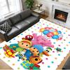 Anti‑Slip Crystal Velvet Floor Rug, Pocoyó cartoon Design Carpet for Indoor Living Bedroom Home Decoration