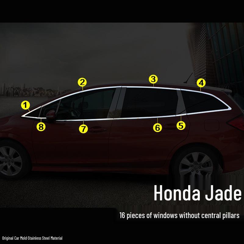 Jade Car Window Trim: Stainless Steel Door Edge and Decor Strips