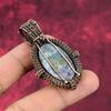 Ruby In Blue Kyanite Pendant Copper Wire Wrapped Pendant Handmade Copper Jewelry Gemstone Pendant Wonderful Wire Wrap Jewelry Gifts For Him