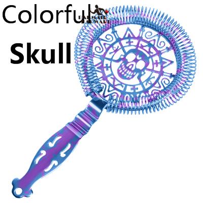Skull And Mechanical Watch Bar Strainer Sprung Cocktail Strainer Stainless Steel Deluxe Strainer Bar Tools
