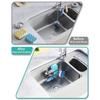Suction Cups Sponge Drainer Rack Hollowed With Hook Stainless Steel Sponge Holder Fast Drainage Easy-To-Clean Sink Sponge Stand