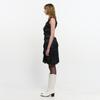 Kimjisu Dozi - Satin Leopard Dress _ Black