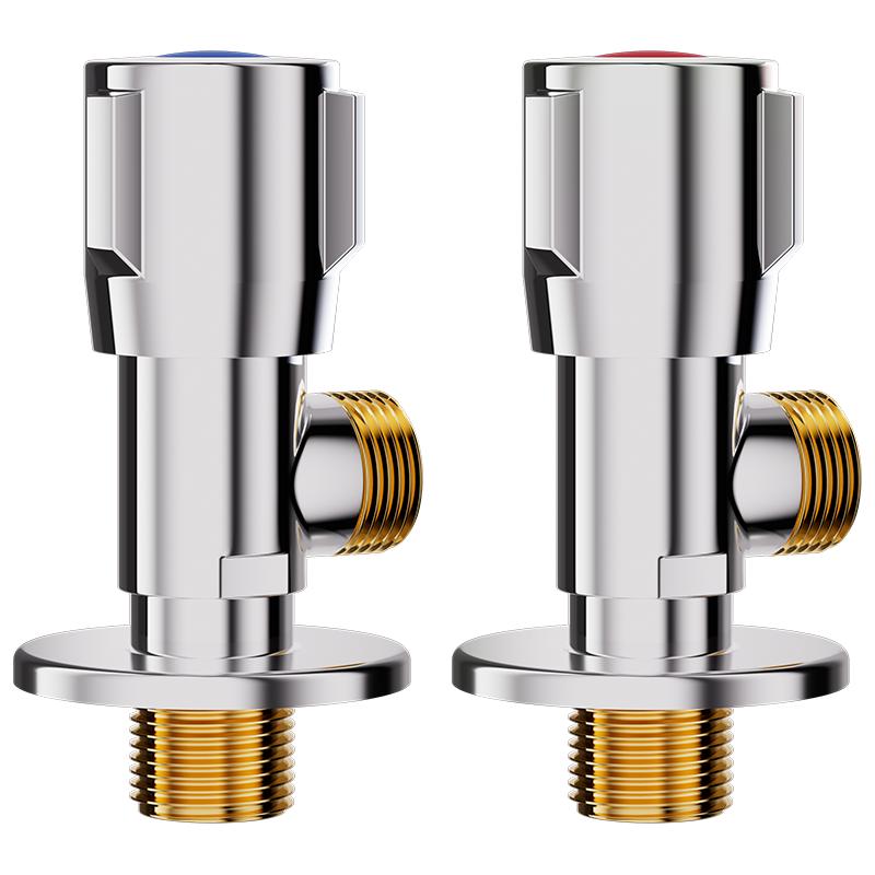 Brass Ceramic Cartridge Hot & Cold Angle Valve