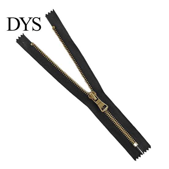 Y-Teeth Zipper 20Pcs Retro Bronze Closed-End Set, Heavy Duty Metal DIY Crafting Replacement, Non Separating for Sewing Handbags Pockets
