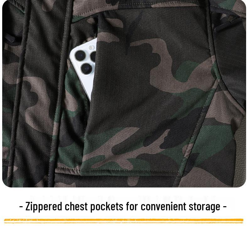 Men's Water-Repellent Fleece-Lined Ski Suit: Warm, Durable & Cold-Proof for Outdoor Adventures
