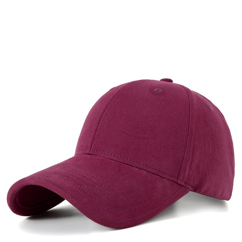 Spring and autumn large windproof baseball cap women's large head circumference large size washed hat medium men's wide brim cap