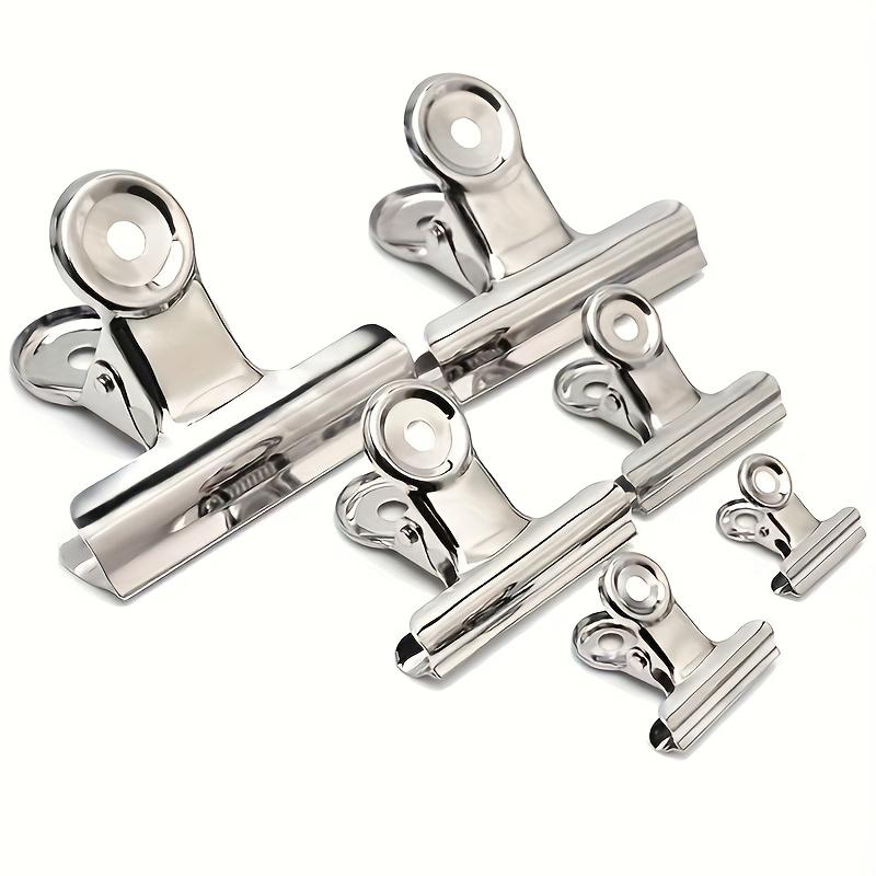 18 Stück Große Clips, 2,4 Zoll Weiße Clips, Geeignet für die Organisation von Bürodokumenten und Schul-Finanzbelegen