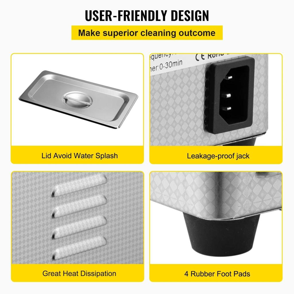 0.8L Ultrasonic Cleaner - Cleaning Equipment - Ultrasonic Cleaning Basket