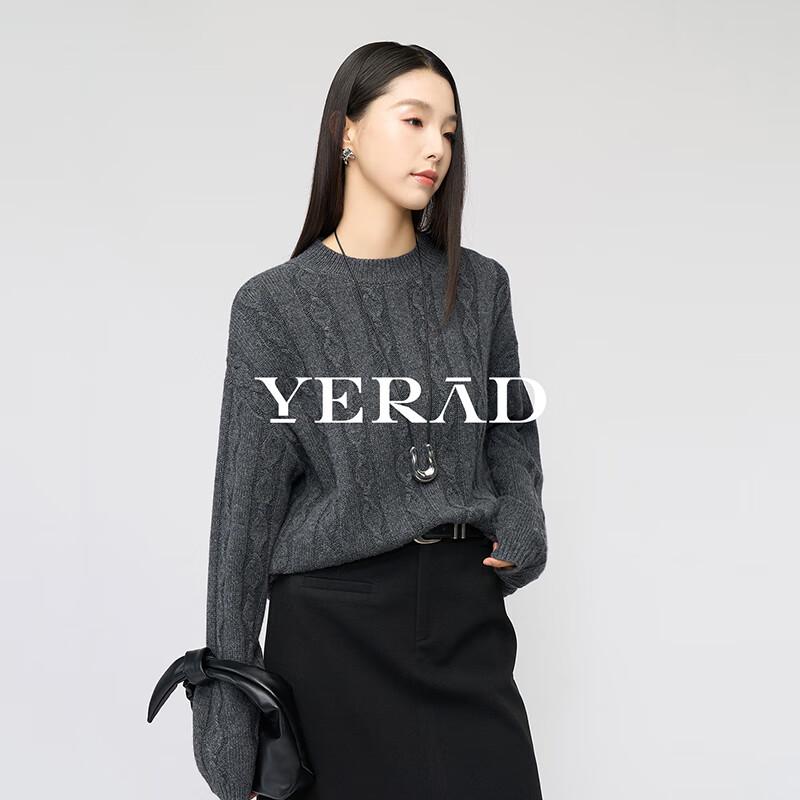 Yalida Women's Wool Blend Cable Knit Sweater
