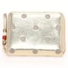 Dot Embroidery Round Palm Fit Wallet