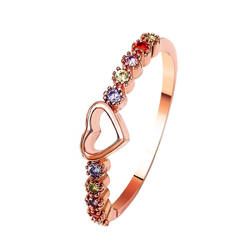 Trendy Diamond Butterfly Heart Open Ring - Unique Musical Note Design for Couples