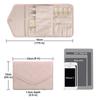 Travel Jewelry Storage Bags Roll Foldable Jewellry Organizer Case for Rings Necklaces Portable Jewellery Packaging Holder Box