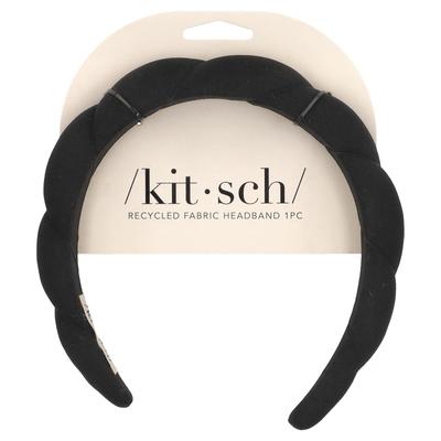 Kitschiges Welpen-Haarband aus recyceltem Material, schwarz, 1 Punkt