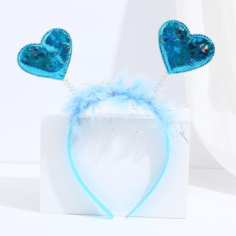Valentine's Day Red Heart Headband Hair Clip - Wedding & Party Photo Prop