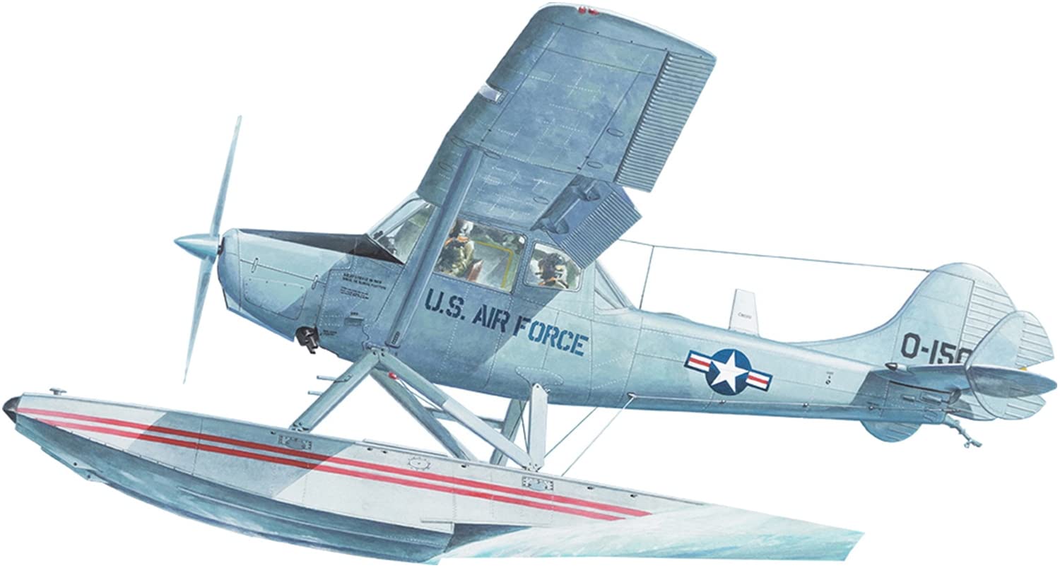 Roden Масштаб 1/32 ВВС США L-19/O-1 Bird Dog Малый гидросамолет Пластиковая модель-конструктор RE32629