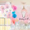 1 Set Einhorn Partyballons Geburtstagsballon Einhorn Dekoration Latex Konfetti Ballon Geburtstagsfeier Dekoration Ballons Kinder